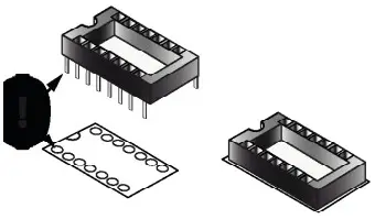 velleman Analog Input Extension Shield - Mind the direction of the notch
