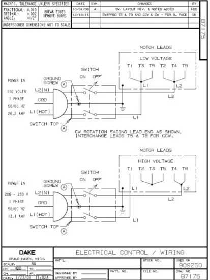 DAKE Force 50DA Single Phase Dura Press - figure 5