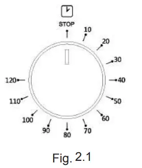 Empara EMPV 24WO08 Built In Gas Oven - Alarm Knob