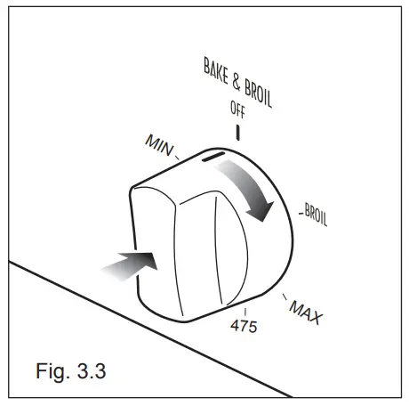 Empara EMPV 24WO08 Built In Gas Oven - BROIL BURNER
