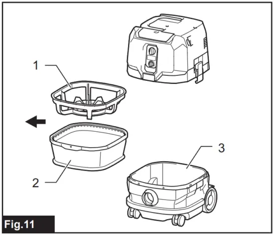 Installing powder filter