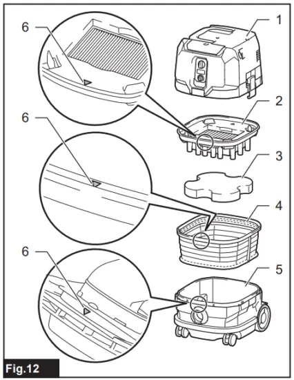 Installing powder filter