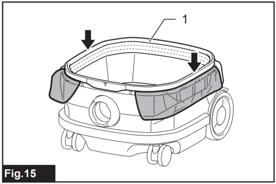 Installing polyethylene bag