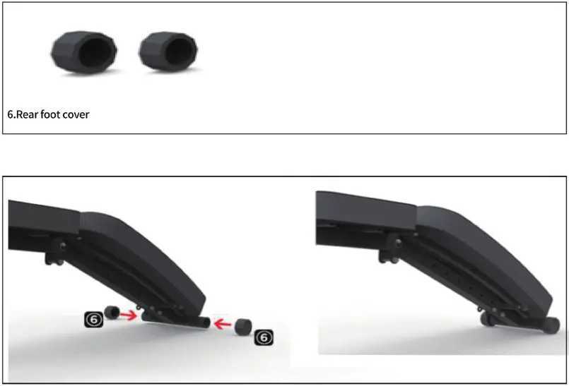 COSTWAY FH10014 Weight Bench - The Installation Diagram Step 4