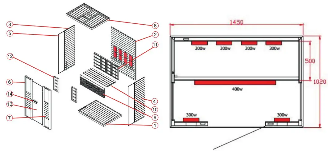 sentlotec 1 030 315 PHÖNIX L Large Infrared Cabin - GUARANTEE CARD