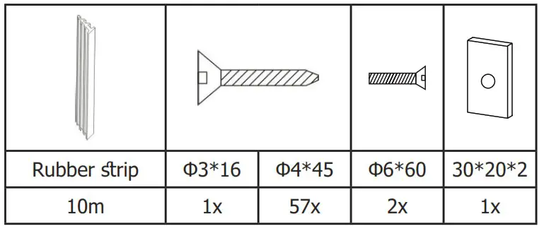 sentlotec PHÖNIX M (1 030 314) Large Infrared Cabin - Hardware parts