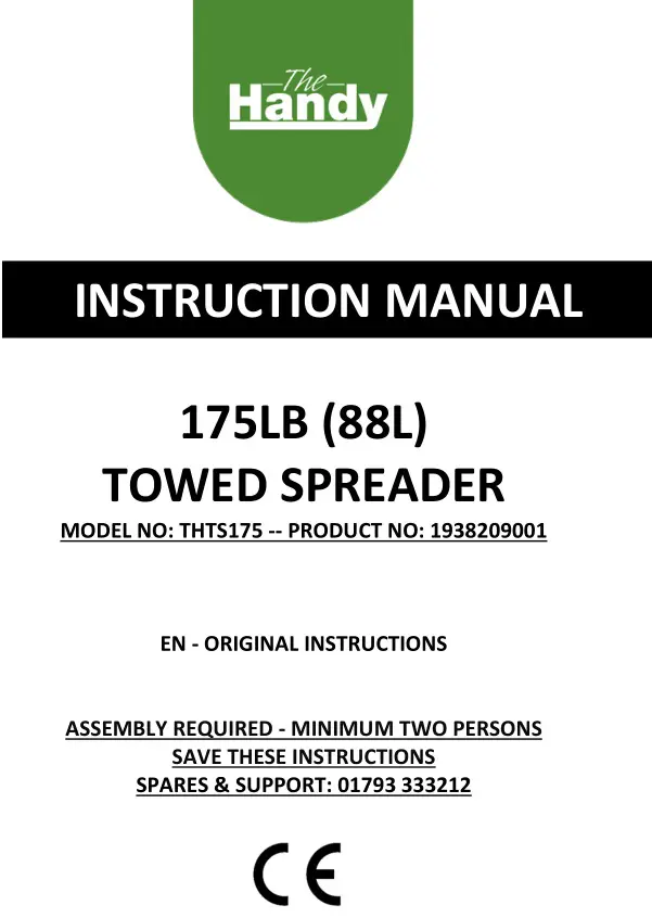 Handy Towed Spreader Instruction Manual