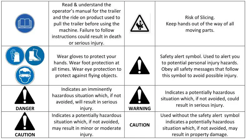 Handy Towed Spreader - SAFETY SYMBOLS