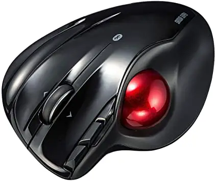 SANWA GMABTTB1BK Bluetooth Ergonomic Trackball Mouse