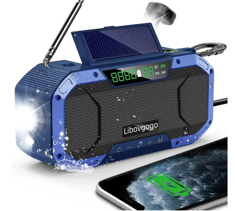 Emergency0-Radio-Waterproof-Bluetooth-Speaker-Portable-Digital-AM-FM-Radio-with-Flashlight-img