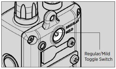 dogtra 3500NCP Super X Series Remote Controlled Dog Training Collars Owner’s Manual - Regular Mild Toggle Switch