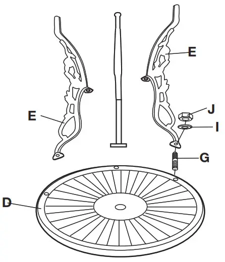 Patio Premier 3pc Bistro Set - Position table top