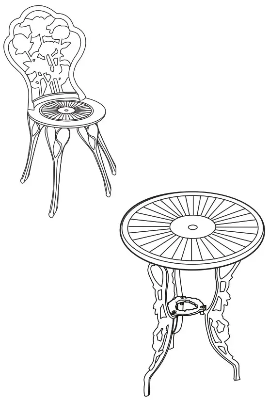 Patio Premier 3pc Bistro Set - Tighten all fasteners