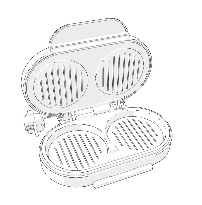 Nedis Kahm100bk Hamburger Maker User Manual Nedis Kahm100bk Hamburger Maker User Manual