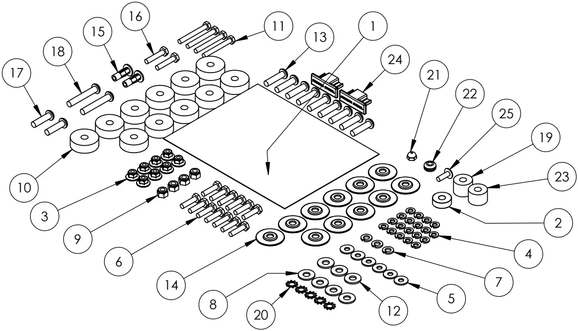 ADRIAN STEEL PARMM 70 Lbs Mercedes Metris Partition B