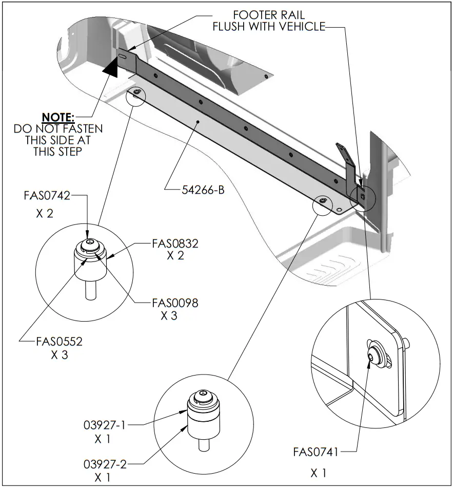 ADRIAN STEEL PARMM 70 Lbs Mercedes Metris Partition Step 03