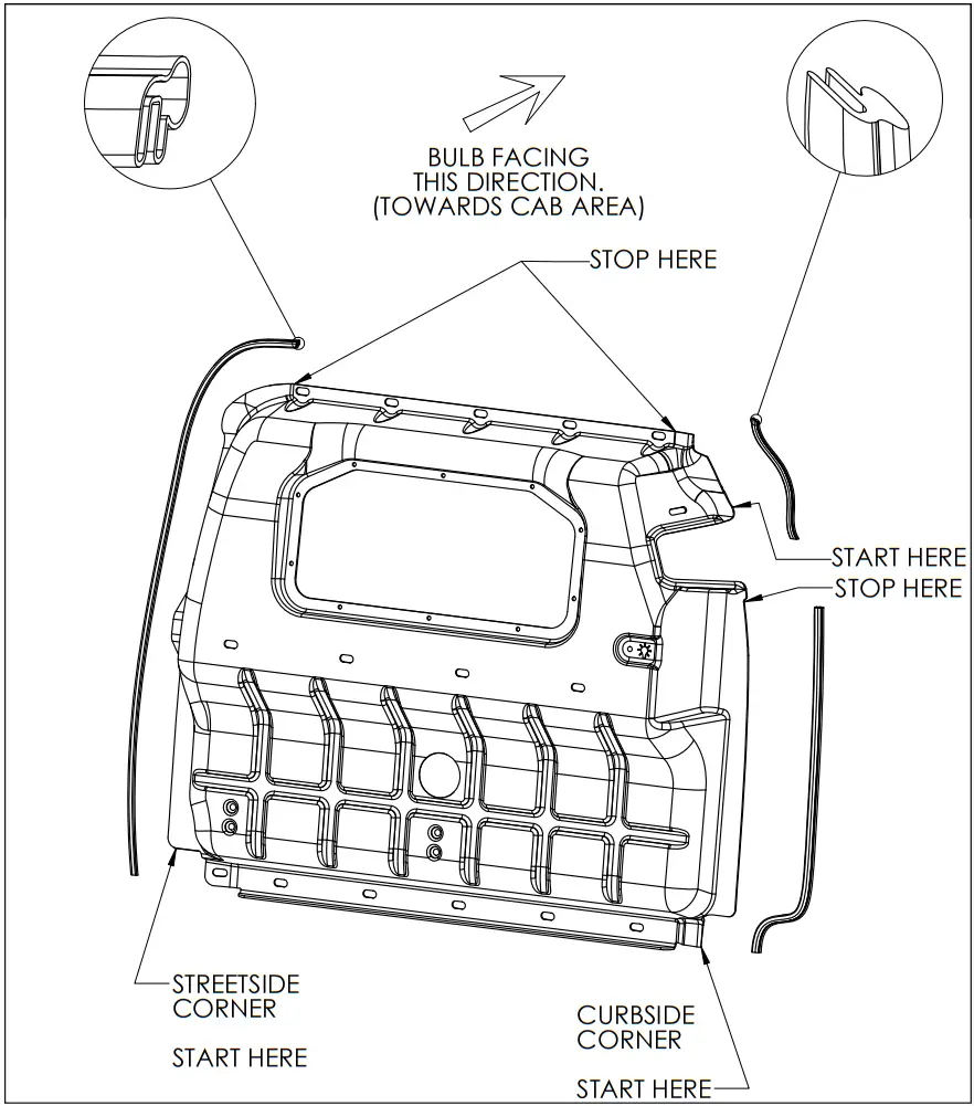 ADRIAN STEEL PARMM 70 Lbs Mercedes Metris Partition Step 07