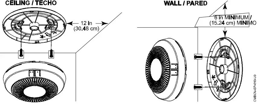 resideo PROSIXCMBOV Combination Smoke and Carbon Monoxide Detector - Fig