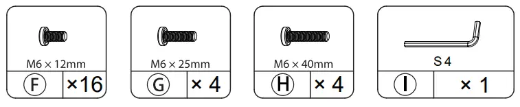 Costway HV10178CF 3-Tier TV Stand fig 2