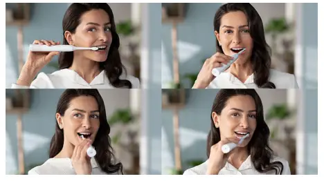 PHILIPS 1100 Series HX3641 Sonic Electric Toothbrush - QuadPacer