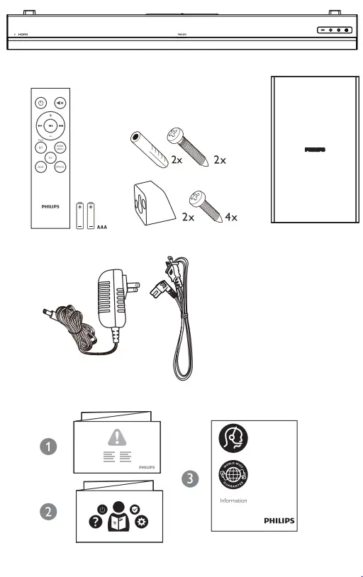 PHILIPS TAB5306 2.1-Channel Soundbar with Wireless Subwoofer fig 1
