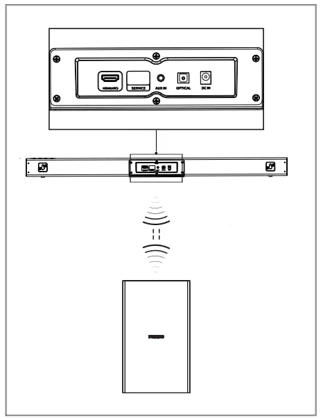 PHILIPS TAB5306 2.1-Channel Soundbar with Wireless Subwoofer fig 11