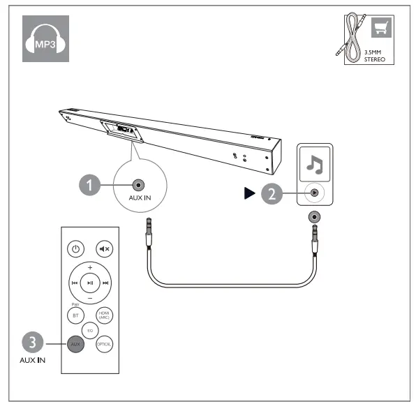 PHILIPS TAB5306 2.1-Channel Soundbar with Wireless Subwoofer fig 8