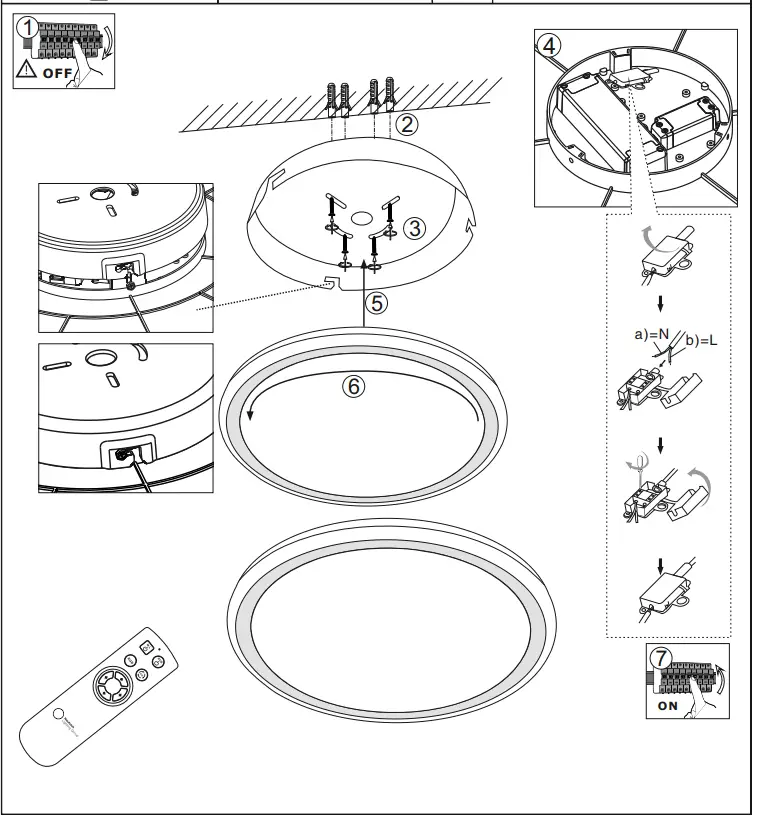 LeuchtenDirekt 15220-16 LED Ceiling Light 4