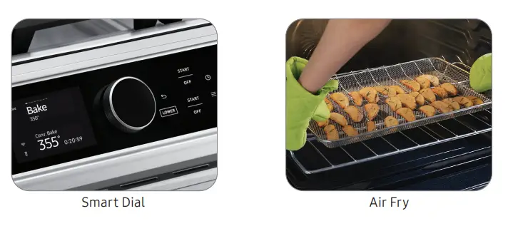 SAMSUNG NX60T8751SS Flex Duo Front Control Slide-in Gas Range with Smart Dial and Air Fry fig 1