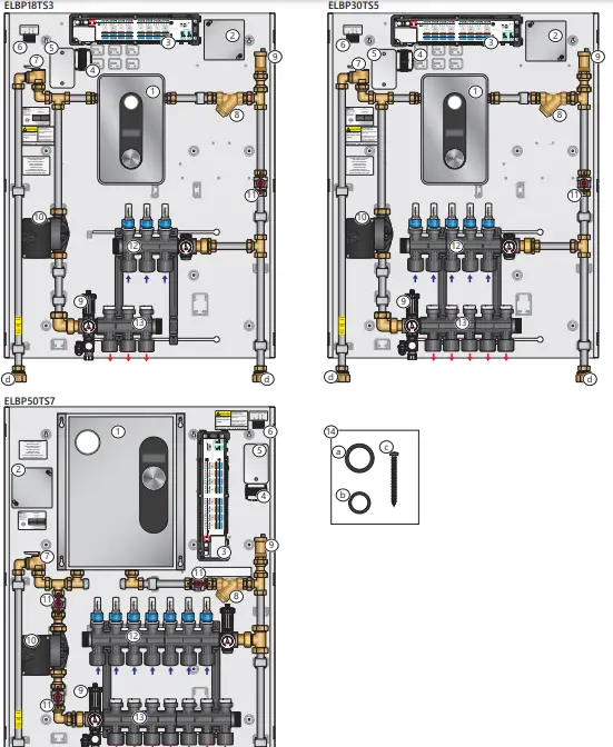 Heat Link L6ELBPxxTSx Electric Boiler Panel Manifolds-fig3