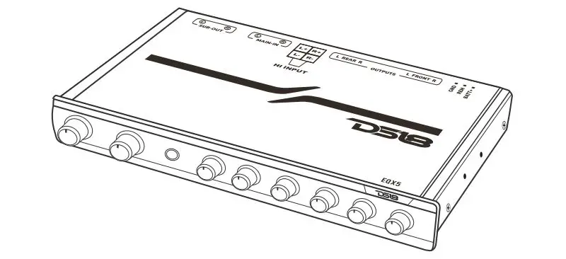 DS18 EQX5 5-Band Stereo Equalizer - overview