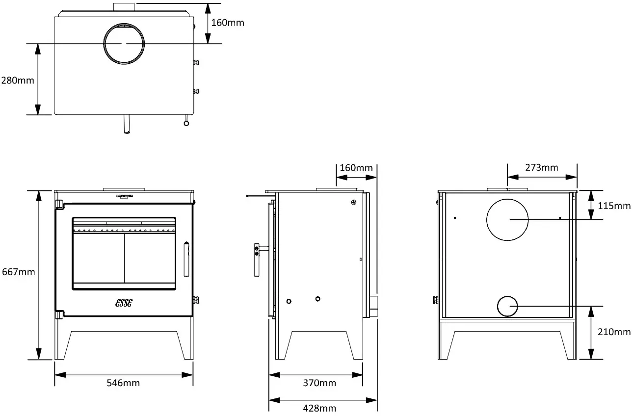 ESSE FPMS30977 705 Wood Burning Stove - Figure 14