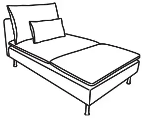 IKEA 993 058 27 SÖDERHAMN 4 Seat Sofa - All parts and prices 4