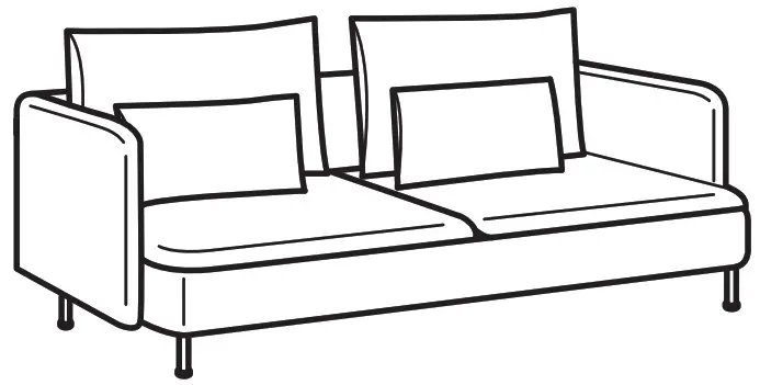 IKEA 993 058 27 SÖDERHAMN 4 Seat Sofa - Combinations 2