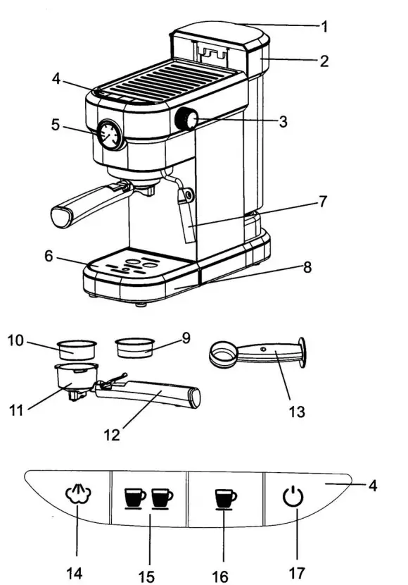 cecotec 45341 Coffee Machine - Fig 1