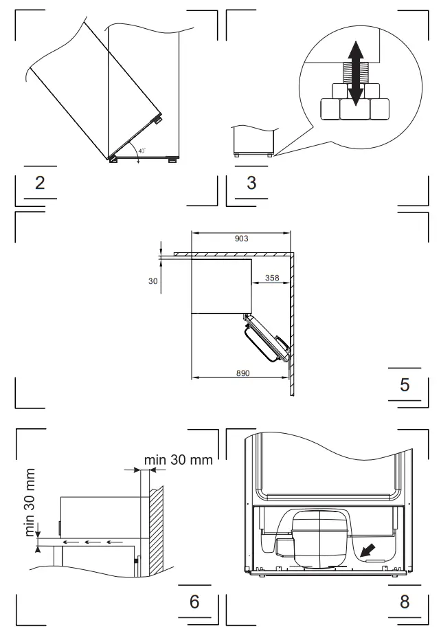 Amica AR7252C Freestanding Refrigerator Freezer - Fig1