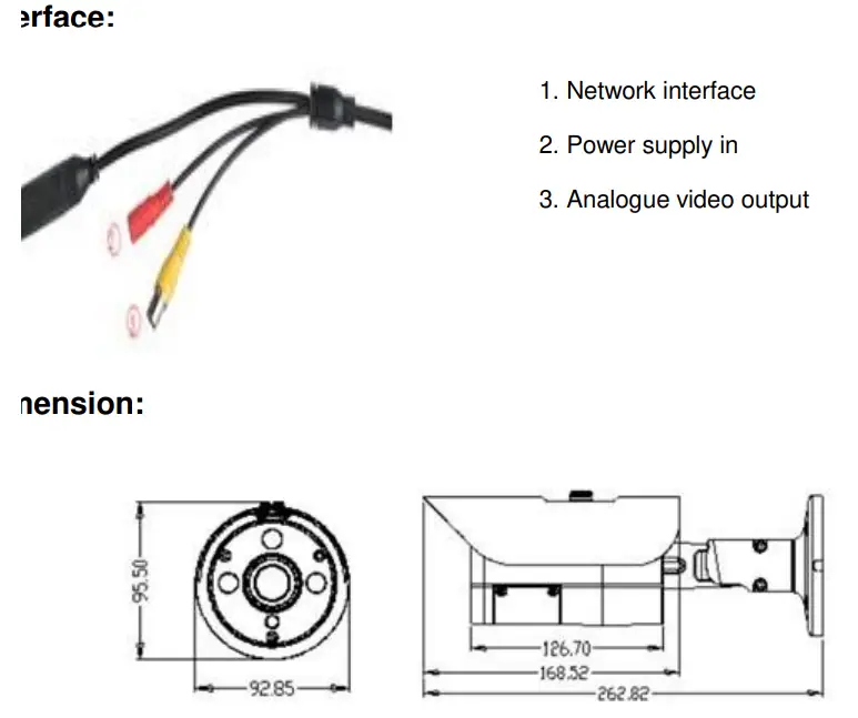 Camera s Bullet 3MP HD TWDR IR IP Camera - Fig 1