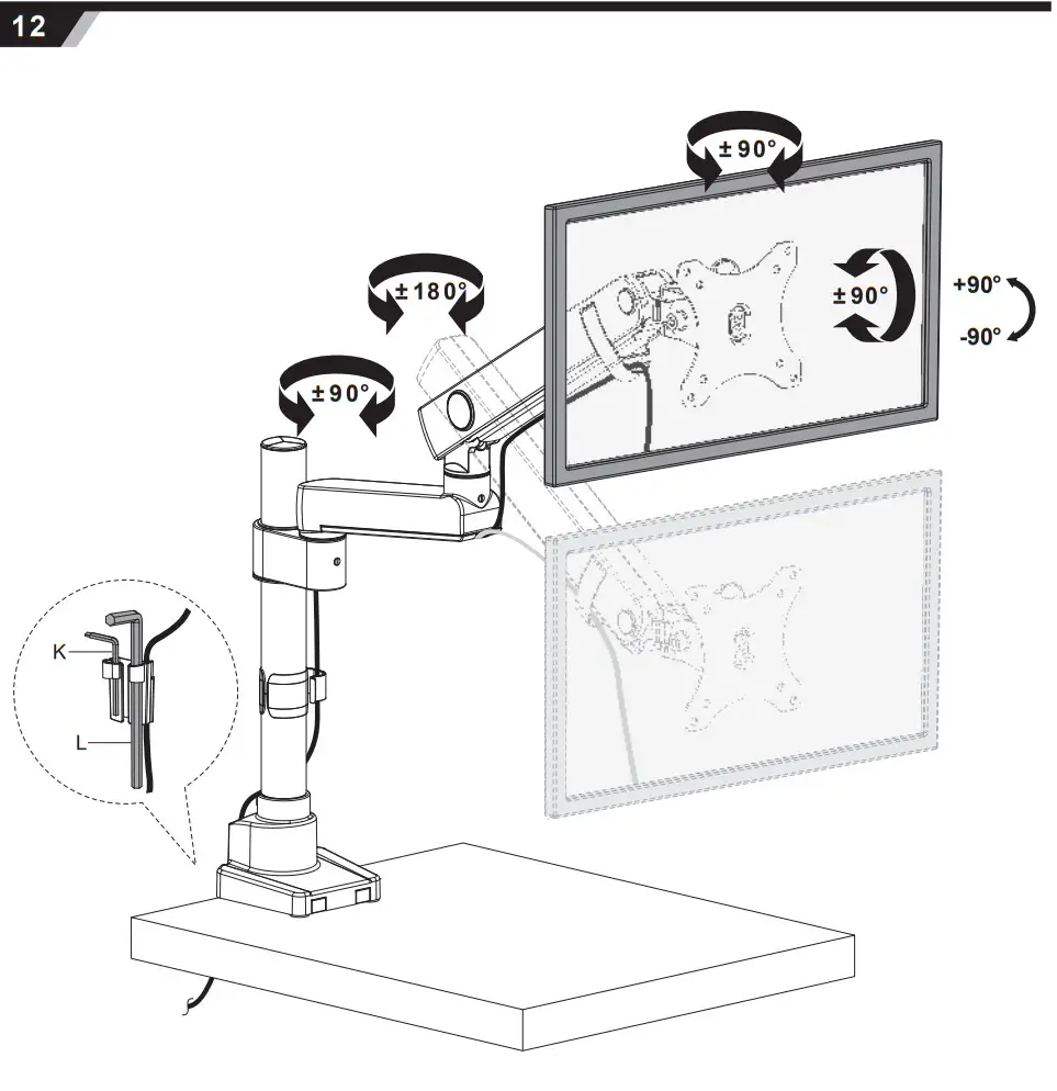 stell SOS 2012 Single Monitor Holder - Figure 6