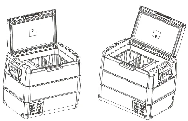 VITRIFRIGO VF55P 55 Litre Portable 12v 240v Campervan Fridge Freezer-3
