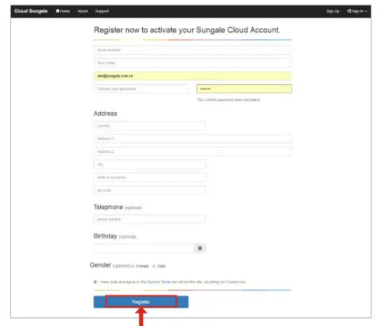 Sungale CD1900WV+19 Smart Wi-Fi - Register4151