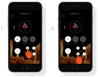 Fire eControl App - Dimmer control
