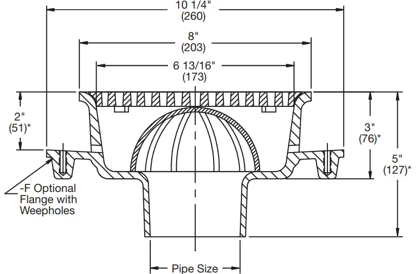 WATTS-FS-700-8-Inch-Round-x-3-Inch-Deep-Sanitary-Floor-Sink-FIG-1