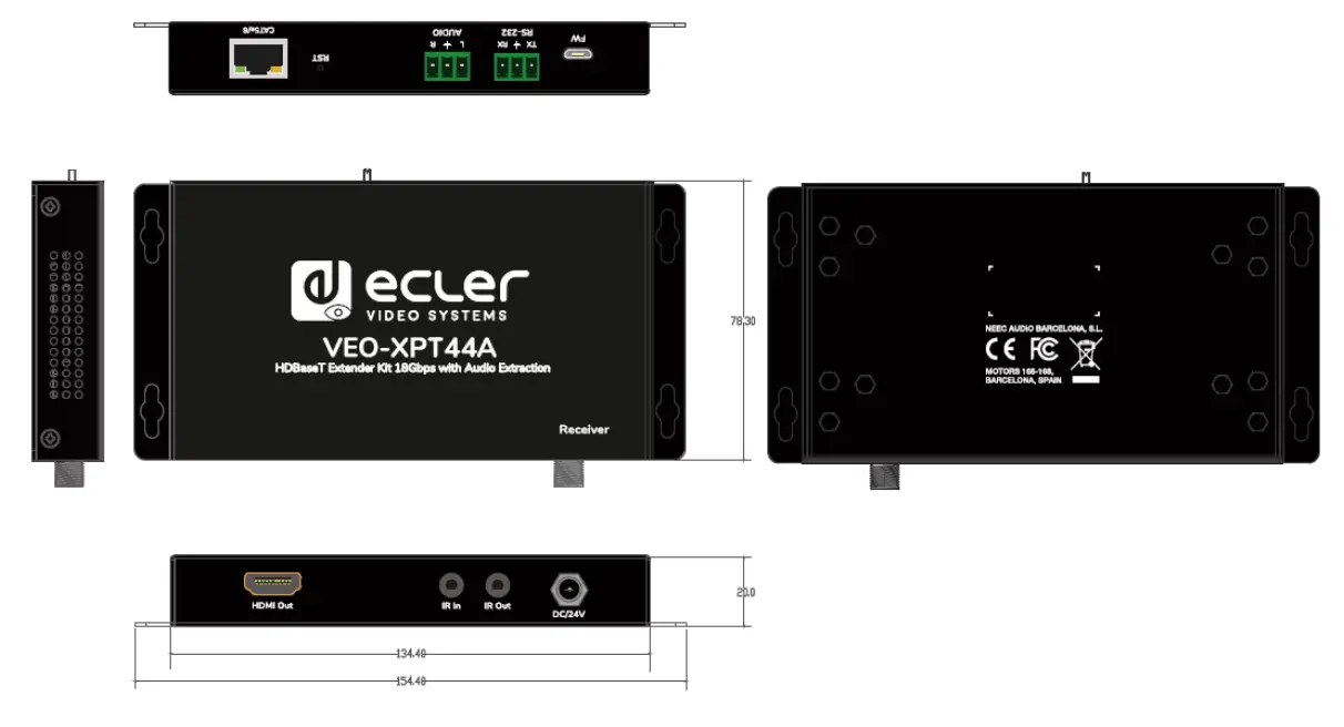 ecler-VEO-XPT44A-HDMI-2-0-HDBaseT-Extender-Kit-18Gps-with-Audio-Extraction-fig-08