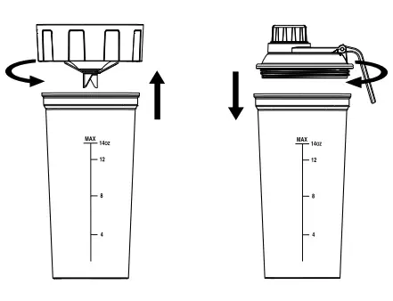 yonanas YOPB300 Personal Blender-blending cup