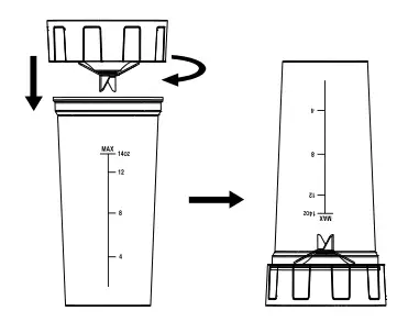yonanas YOPB300 Personal Blender-cup