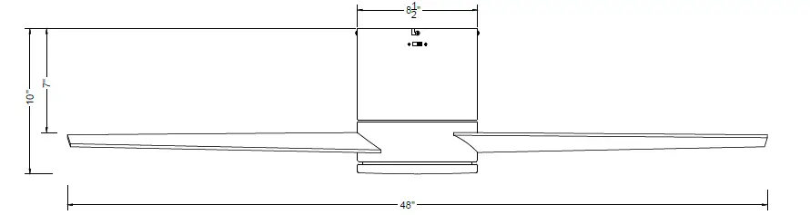 Parrot-Uncle-F6298-48-Inch-Bronze-LED-Indoor-Flush-Mount-Chandelier-Ceiling-Fan-01