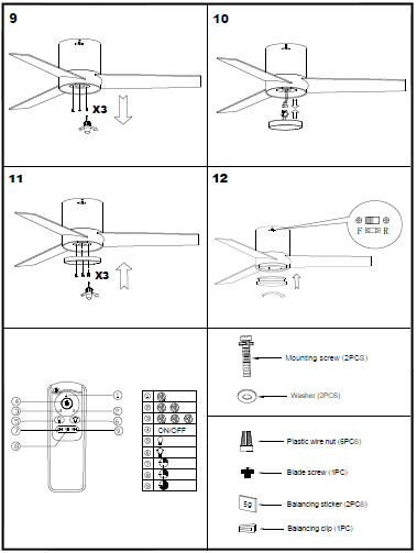 Parrot-Uncle-F6298-48-Inch-Bronze-LED-Indoor-Flush-Mount-Chandelier-Ceiling-Fan-03