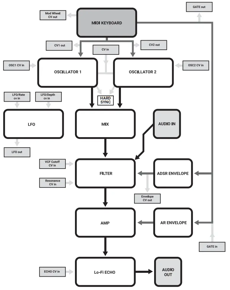 dreadbox DBX ERE RE Erebus Reissue Paraphonic Analog Synthesizer