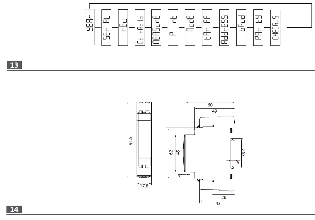 CARLO GAVAZZI EM111 AV5 Energy Management Energy Analyzer 9