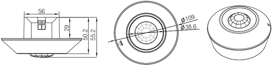 HYTRONIK HIM14 Surface Mount Dual Sense Motion Sensor-fig2